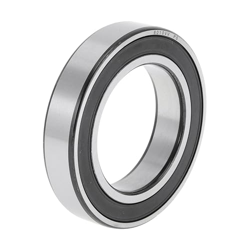 ACROPIX 6010VV ディープグルーブボールベアリング 50x80x16mm P5 ダブルラバーシール潤滑ベアリング 1 Pc カースクータースケートボードホイールユニバーサルブラックシルバートーン（Amazon）