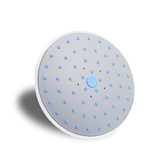 R&Xrenxia Ronda de tejado Tapa de la precipitación Cabezal de Ducha, ABS Gris Cabezal de Ducha, Cabina de la Ducha de Lluvia Cuarto de baño pulverizador 1/2" Conector