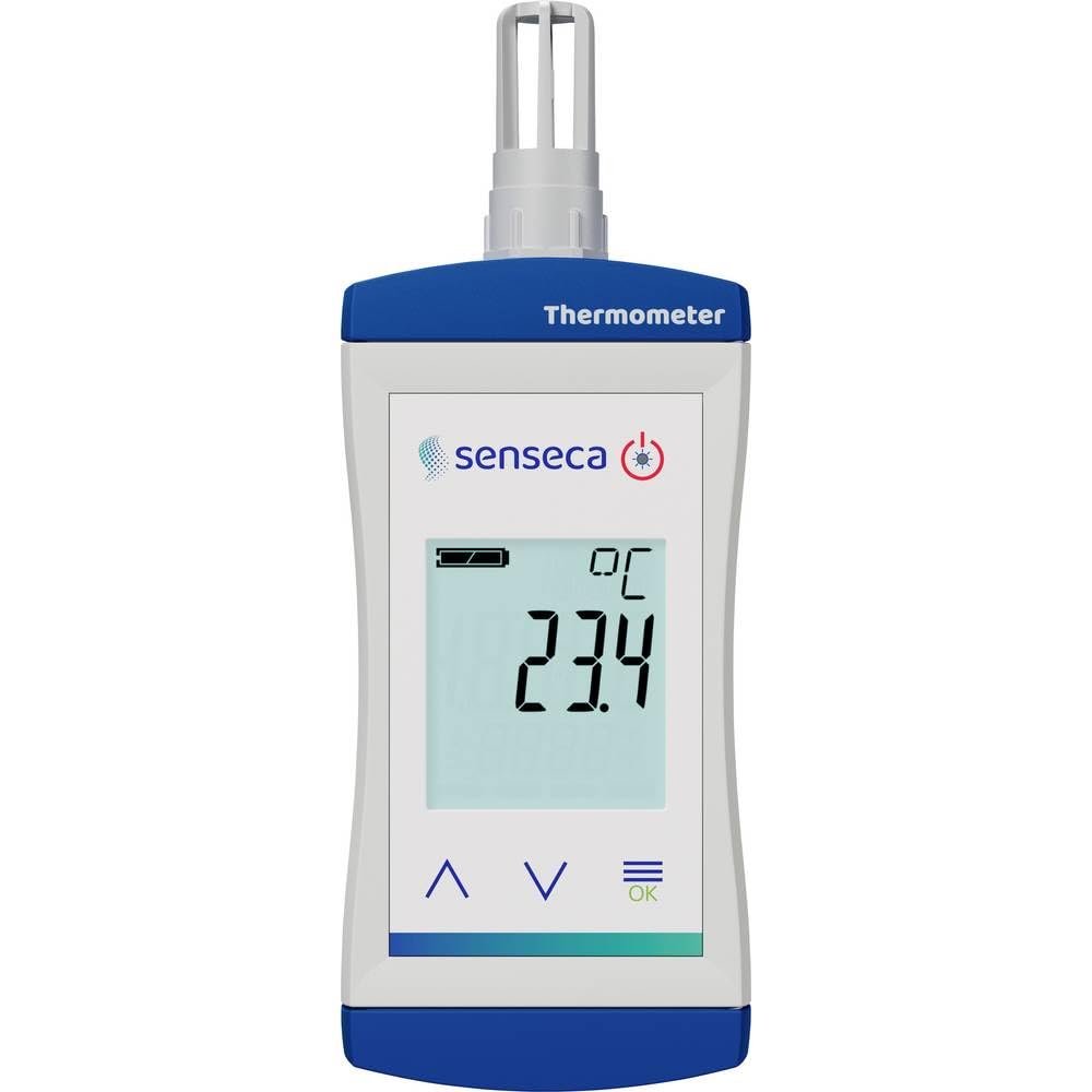 ECO123-AIR Präzisions-Umgebungsluftthermometer mit Alarm | Hochgenaues Lufttemperaturmessgerät mit Pt1000-Sensor | Min/Max/Hold | Hintergrundbeleuchtung I für Gebäudemanagement, Meteorologie