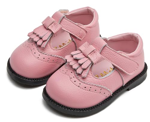 DADAWEN Toddler Girls Mary Jane Flats Dress Shoes Comfort Oxfords Wedding Church Party Dress Shoe School Uniform Shoes Loafer Flats