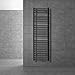 Produktbild ECD Germany Badheizkörper Sahara - 400 x 1500 mm - Anthrazit - gerade mit Mittelanschluss - Heizkörper Handtuchwärmer Handtuchtrockner