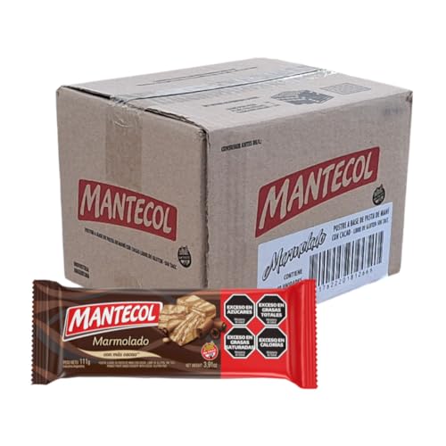 Mantecol Marmolado – Semi-Soft Peanut Butter Nougat with Cacao – Gluten Free – Box of 40 Units (111 g / 3.91 oz Each)