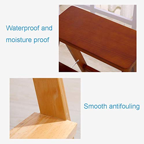 Taburete de escalada interior plegable en madera con funda de tela 3