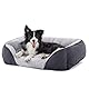 JOEJOY Hundebett Mittelgroße Hunde, Hundekorb Waschbar, Flauschig Hundebetten, rutschfest HundeköRbchen, Kuschelig Hundesofa für Hunde und Katzen, 63×53×20 cm