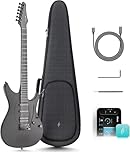 Inspire 39" Smart Electric Guitar - Carbon Fiber Body with Built-in 15W Speaker, 20 Tones & App Control, 4 Presets, Bluetooth, Gig Bag Included