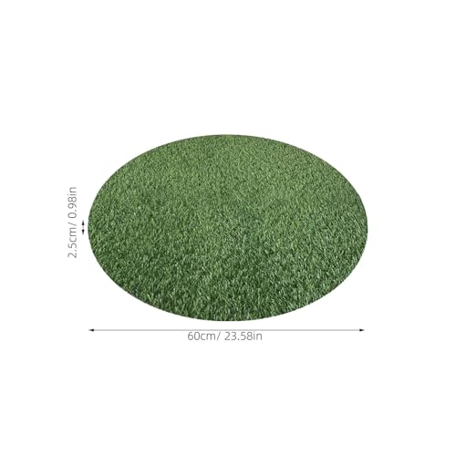 Tapis de gazon artificiel rond vert léger et multi-usage pour décoration