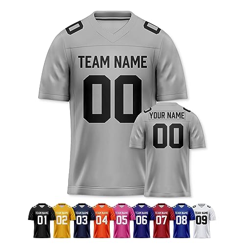Image of Custom Replica Football Jersey with Name Number Logo