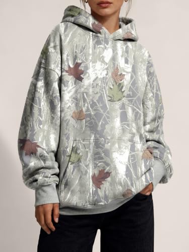 Image of Trendy Queen Women Oversized Hoodies Fall Outfits | Gentle Skin Feel, Aesthetic Drop Shoulder, Large Kangaroo Pocket, Seamless Daily Outfit Match