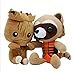Guards Q Version Plush Rocket Raccoon Tree Man Peluche Muñeca 50cm