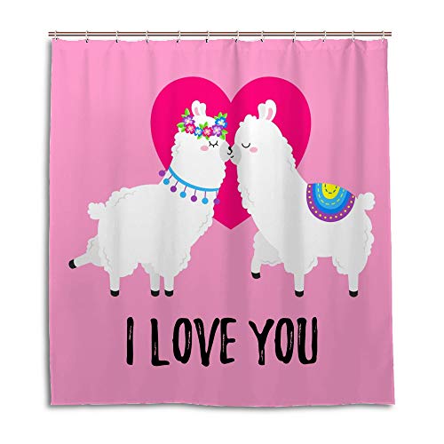 Rideau de douche anti-éclaboussures alpaga polyester lavable 72x72" - 2