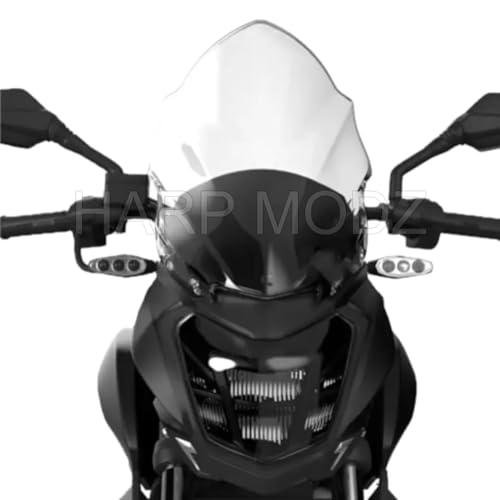 Image of Touring Tall Windshield Wind Deflector for Bajaj Dominar 250 400 Transparent White