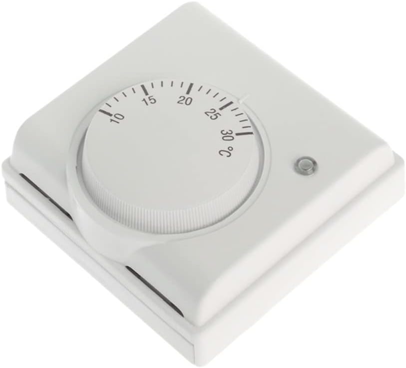 220V 6A Mechanical Room Thermostat Temperature Controller Air Condition Floor Gas Boiler Heating