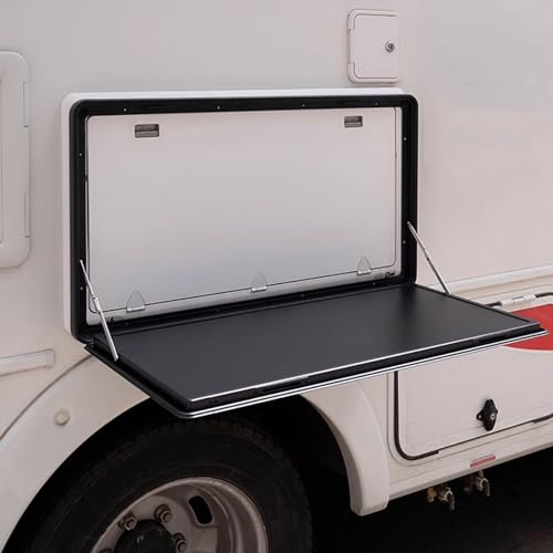 Table murale pliante en aluminium pour camping-car et petits espaces extérieurs