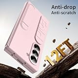 Ochronne etui na telefon Kompatybilny z etui na telefon Samsung Galaxy Z Fold 5: Wbudowana ochrona ekranu Odporna na zarysowania z etui Z Fold 5, Wąska, odporna na wstrząsy, odporna na zarysowania osł