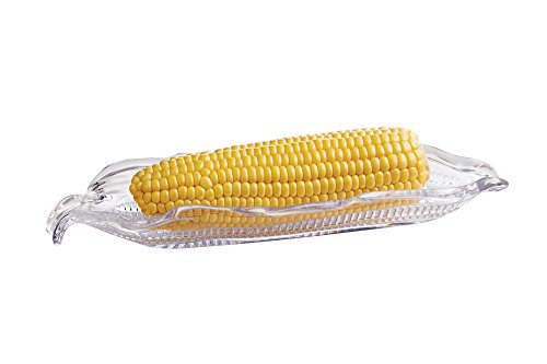 HIC Harold Import Co. Corn dishes BPA Free, 10.5 x 3.25-Inches, Clear