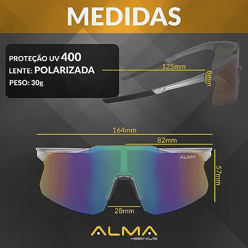 Oculos de Sol Alma Genius - Polis Prata