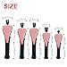 Andux 5Pcs/Set Gold Golf 460cc Driver Fairway Woods Hybrids Club Head Covers MT/ZH15 Pink