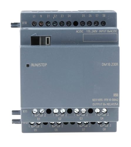Siemens LOGO! DM16 230R 0BA2 PLC Expansion Module 115 V/AC, 115 V/DC, 230 V/AC, 230 V/DC