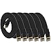 Cat 7 Shielded Ethernet Cable 5 ft 5 Pack ( 10GB ) - Jadaol Fastest Cat7 Flat Ethernet Patch Cables - Internet Cable for Modem, Router, LAN, Computer,switch - Compatible with Cat 5e, Cat 6 Network