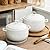 Hgjgwqh White Ceramic Round Tureen, Ceramic Soup Bowl with Lid Heat-Resistant Premium Ceramic Bowls Lid Cooking Soup for Home Kitchen Restaurant Decoration, Porcelain Serving Tureens,3L