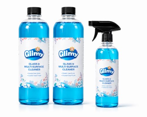 Image of Glass & Multi-Surface Cleaner Spray 2.3 L| Cherry Blossom Fragrance for Fresh, Pleasant Home Care | Crystal Clear Finish, Easy Wipe Cleaning, Streak-Free Shine, No Smudges | Fast-Dry Formula