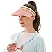 MK MATT KEELY Women's Visor Summer Lady Sun Hat Wide Brim Straw Cap Pink