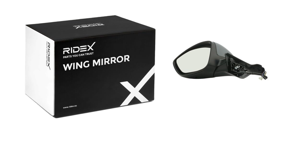 RIDEX Rétroviseur extérieur Gauche chauffant Rabattable électriquement convexe électrique Compatible avec PEUGEOT 208 I 3/5 portes CA, CC 2008 Break CU 208 Van CR