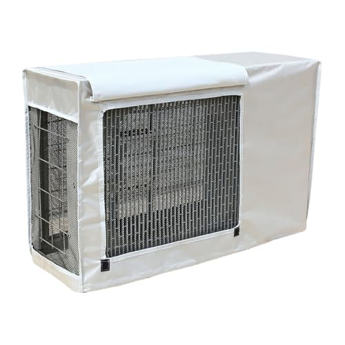 Cubierta de aire acondicionado para exteriores, escudo de unidad de aire acondicionado para bloquear la luz y el calor, valla de ventilación para ocultar el aire acondicionado, instalación rápida