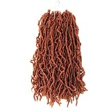 8 Inch Soft Locs Crochet Hair 6 Packs Short New Faux Locs Pre-looped Goddess Locs Braiding Hair 350#