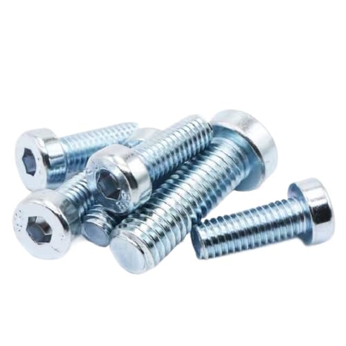 EMZCIEYDK(X) 10 Pcs M12 Round Head Hex Socket Cap Machine Screws 20-60mm Carbon Steel(M12X40 10PCS)