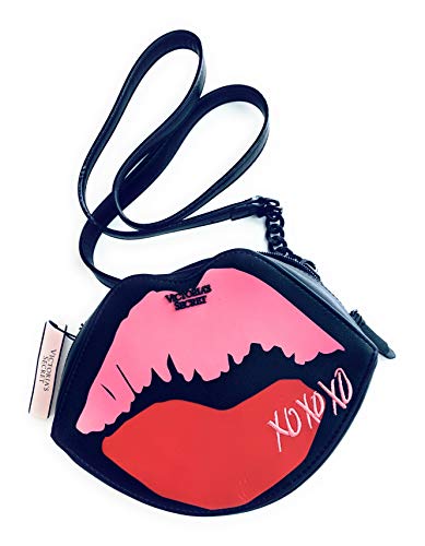 Victorias Secret Crossbody For Woman Lips bag Lip Red Shaped black Purse kiss XoXo New