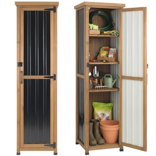62" H Tall Narrow Outdoor Storage Cabinet