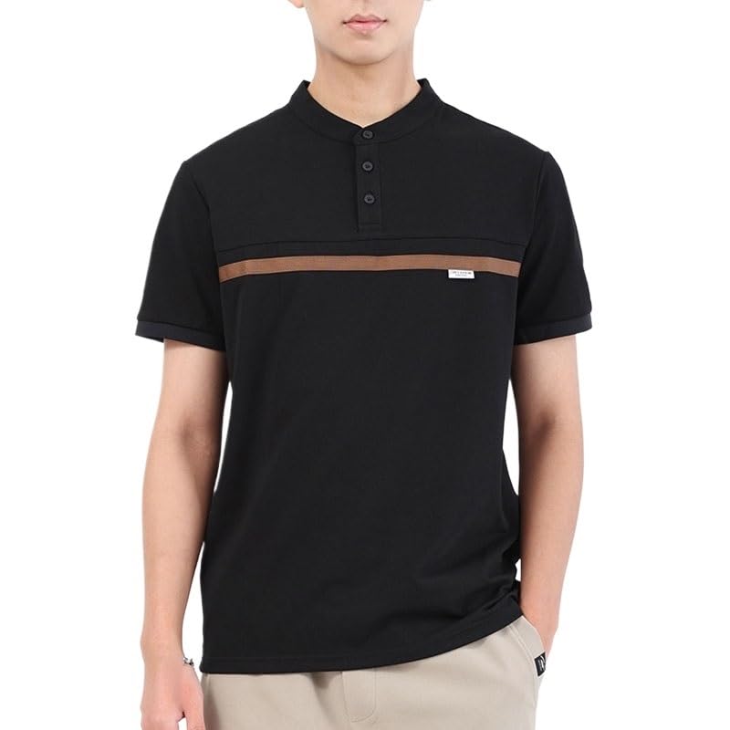 T-Shirt col montant pour homme slim respirant extensible et résistant