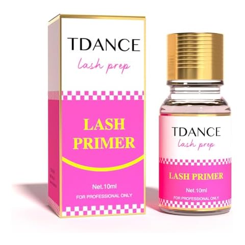 TDANCE Lash Primer for Lash Extensions 10ml/ Professional Use Only/Eyelash Extension Primer Protein Clean/Increase Adhesive Bonding Power Retention(Lash Primer,10ml) Cover