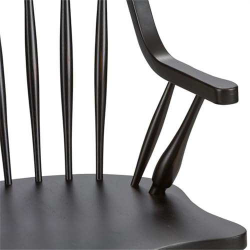 Liberty Furniture Industries Windsor Back Arm Chair, W25 x D25 x H41, Black