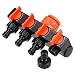 Produktbild Wasser-Verteiler 4-Wege 3/4 Zoll I Garten Wasserteiler I Wasserhahn-Adapter I regulier und absperrbar