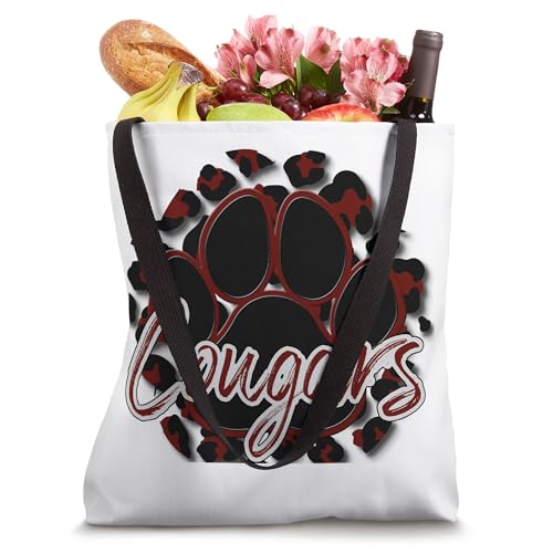Bolso Tote Cougar Maroon Black Cheetah Team Spirit miniatura 4