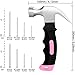KURUI 700PCs Small Nails for Hanging Pictures & 8oz Small Hammer for Women, Pink Tool for Hanging Canvas Wall Art/Tapestry/Frame, Hardware Nails Assortment Kit for Living Room/Bedroom/Outdoor Decor