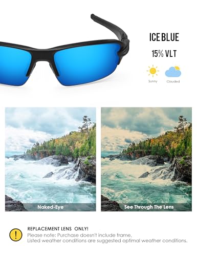 Image of BLAZERBUCK Replacement Lenses & Sock Kit for Oakley Flak 2.0 OO9295 Sunglasses