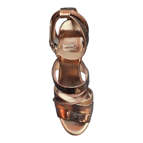 Jeffrey Campbell TANTALIZE WOMEN HEELS - 8 / Bronze Combo4