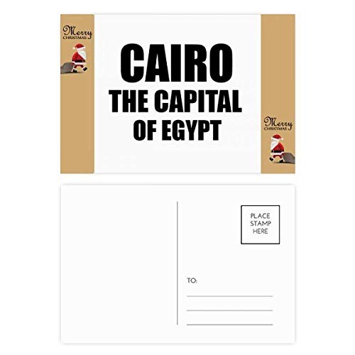 Cartes postales de remerciement Le Caire Égypte Père Noël | Lot de 20