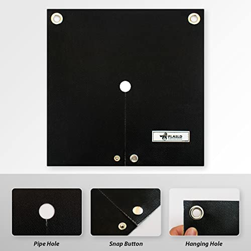 Flasld Welding Blanket & Heat Shield Mat For Soldering Copper Pipe, 12''X12'' Flame Protector Pad Plumbing Hole Propane Torch (1 Pack) #TOP2