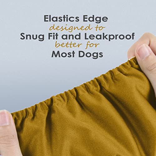Image of Wegreeco Washable Male Dog Belly Wrap - Pack of 3 - (Gold,Black,Grey,Small)