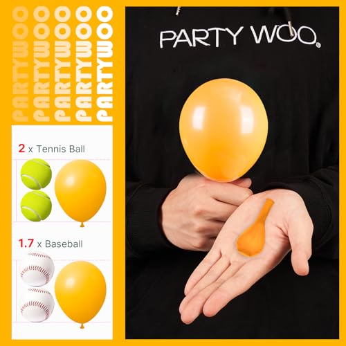 Image of PartyWoo Mustard Yellow Balloons 100pcs 5 Inch Yellow Fall Balloons for Birthday Graduation Gender Reveal Engagement Baby Shower Bee Summer Sunflower Little Cutie Lemon Party Decorations Yellow-Y10