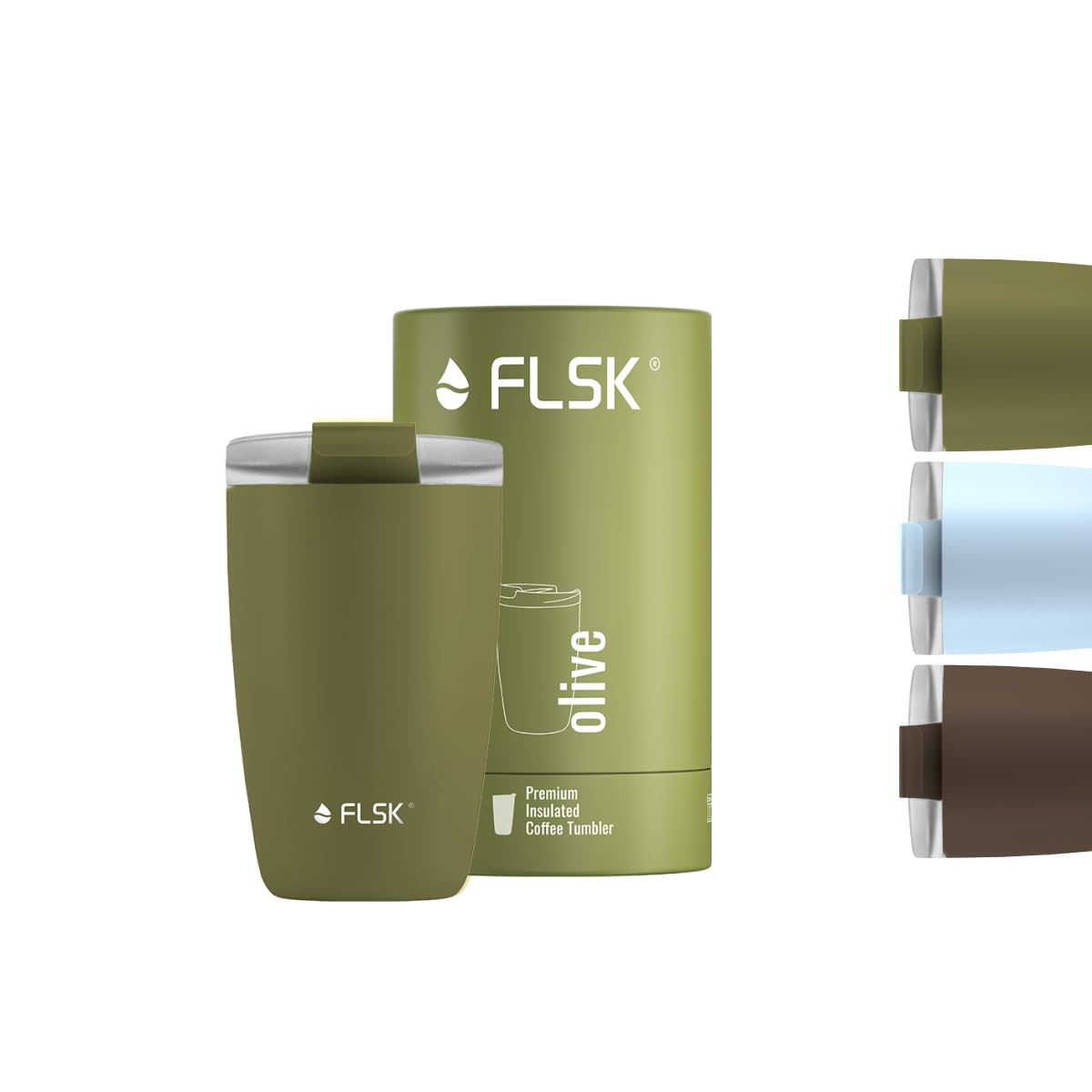 FLSK Kaffeebecher Premium Edelstahl Thermosbecher