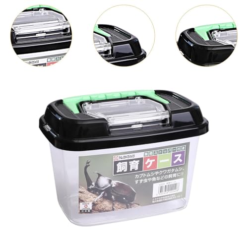 JWQFBC Futterbox für Reptilien, Tragbares Rechteckiges Terrarium mit Griff für Geckos, Echsen Und Schlangen-2