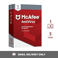 McAfee | Antivirus | 1 User | 3 Years | Email Delivery in 2 hours – no CD