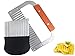 Anlising Crinkle Chopper Cutter Chip Cutter Wave Cutter Frutta Verdura Insalata Strumento Cutter Patate Coltello Ondulato Cutter Lama in Acciaio Inossidabile