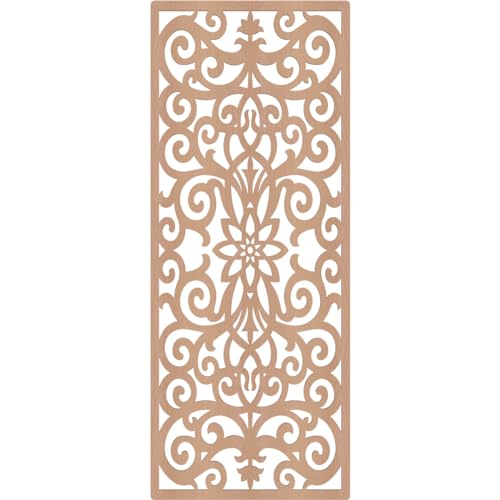 Image of Buel Decorative Pierced Fretwork Wood Wall Panels, 21 3 /8 inchW x 54 3 /8 inchH x 1 /4 inchT, Alder