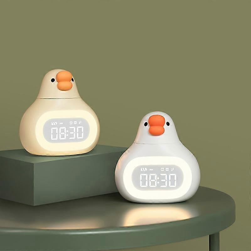 Fatty Goose Smart Mini Program Wecker Stündliche Zeit Cartoon Digitaluhr Dimmbar Nachtlicht